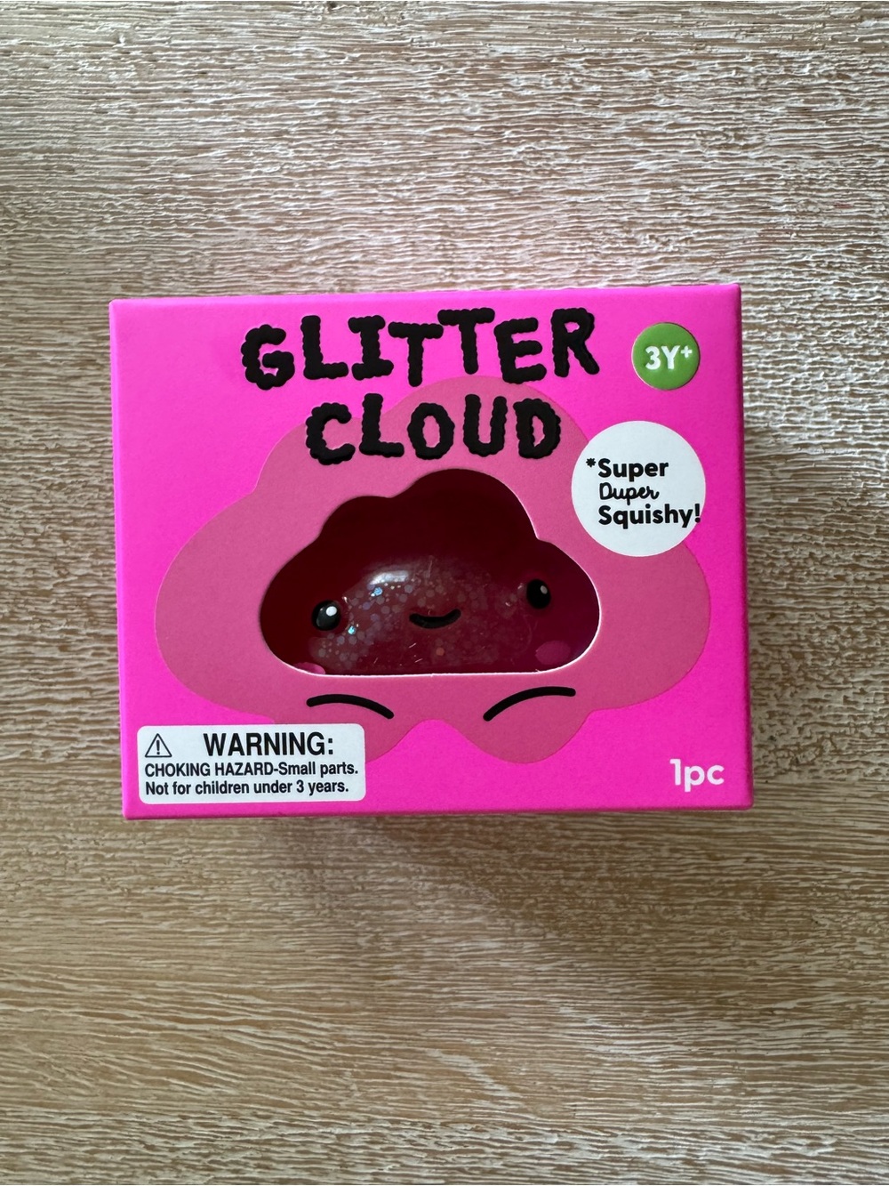 J'Adore Glitter Cloud Squishy Toy - pink